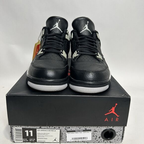 Nike Shoes Air Jordan 4 Retro Men\'s LS “Black Oreo” 2024 main image 7
